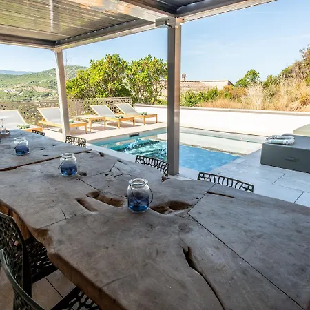 Villa Nouveau ! Maison De Standing Avec Piscine Et Climatisation Entre Et Montagnes Albitreccia